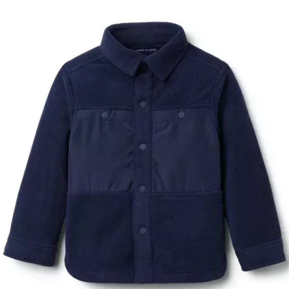 Janie and Jack Dark Blue Shirt Jacket